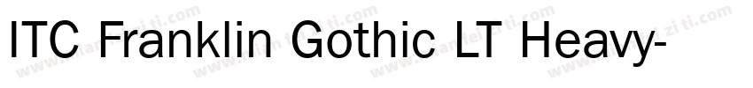 ITC Franklin Gothic LT Heavy字体转换